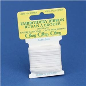 Silk Ease 2mm  Ribbon - White